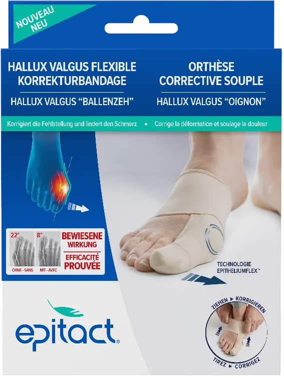 FLEXIBLE KORREKTUR-BANDAGE FÜR DEN TAG Epitact